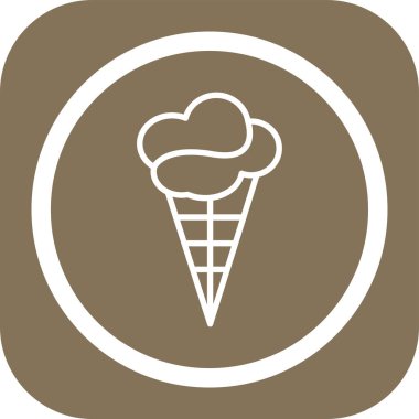 Krem ikon vektörü, illüstrasyon. dizayn