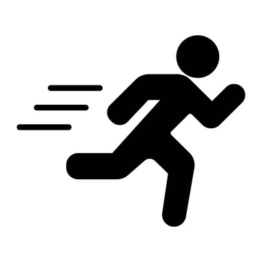 çalışan kişi simgesi vektör resimleme sembolü