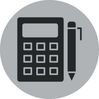 hesap makinesi vektör simgesi modern simgesi