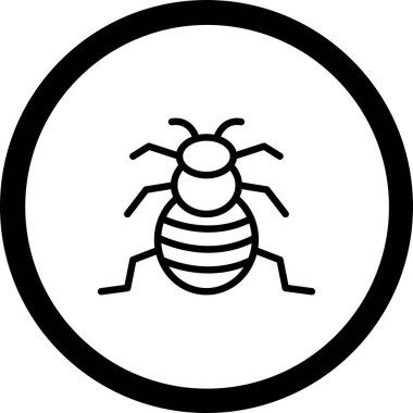 Böcek simgesinin vektör illüstrasyonu