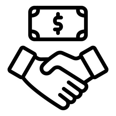 iş ve finans ikonu vektör illüstrasyonu