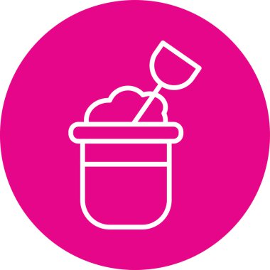 Yiyecek ve yiyeceklerin vektör illüstrasyonu