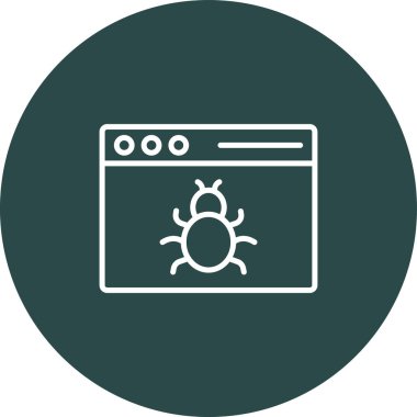 Fırın simgesi çizgisinin vektör illüstrasyonu