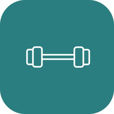 dambıl simgesi. Fitness ikonu. vektör illüstrasyonu