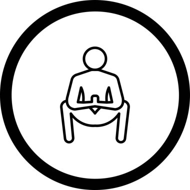 İnsan simgesinin vektör illüstrasyonu