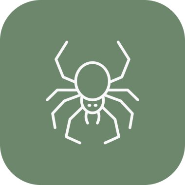 Örümcek simgesinin vektör illüstrasyonu