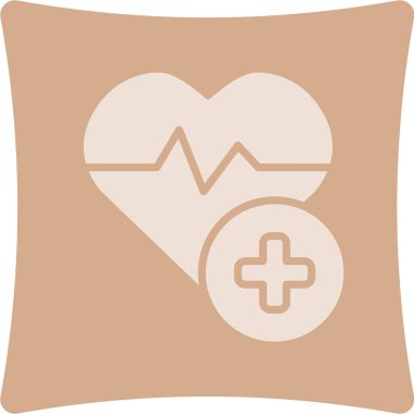 Kalp. Web simgesi basit illüstrasyon