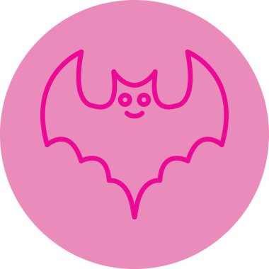 Yarasa. Web simgesi basit tasarım