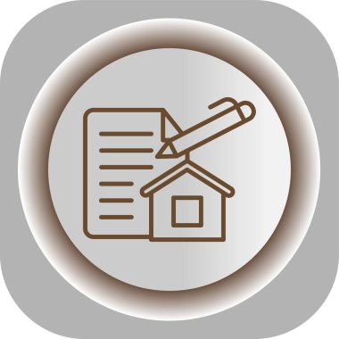 Emlak ev simgesini, vektör çizim