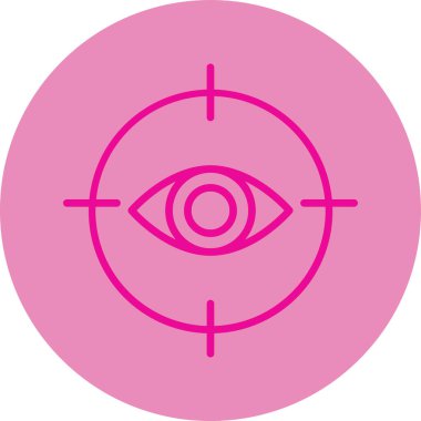 Göz simgesi vektör illüstrasyonu