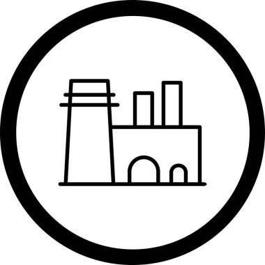 Modern yapı simgesinin vektör illüstrasyonu