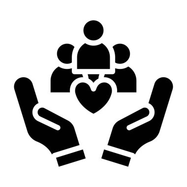 İnsanların vektör illüstrasyonu, dikkat simgesi