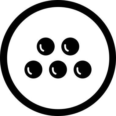 Bir top simgesinin vektör illüstrasyonu