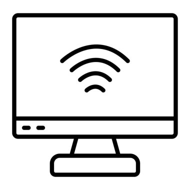 Wi-Fi vektör simgesi kolayca değiştirilebilir ya da düzenlenebilir