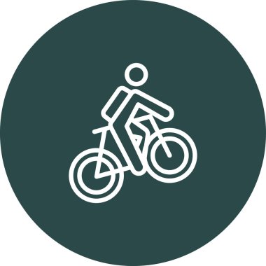 bisiklet illüstrasyon vektör simgesi