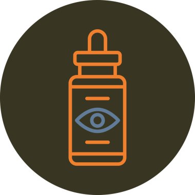 Göz simgesinin vektör illüstrasyonu