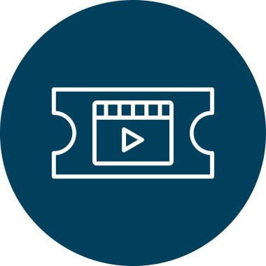 Film simgesinin vektör illüstrasyonu