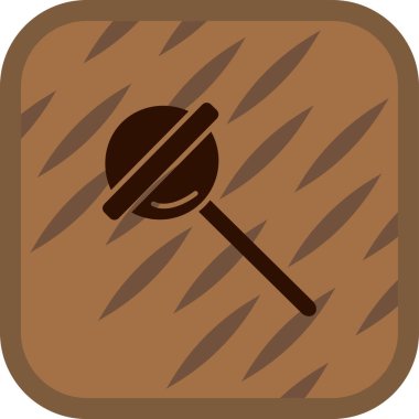 Bir kahvenin web simgesinin vektör çizimi