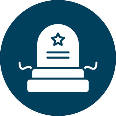 Bir mezar simgesinin vektör illüstrasyonu