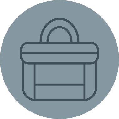 çanta simgesi vektör illüstrasyonu