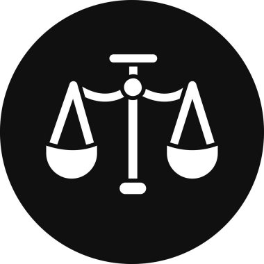 Law web simgesi, vektör illüstrasyonu