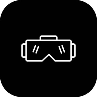 Vektör gözlüğü simgesi illüstrasyonu