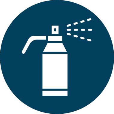 Dezenfeksiyon vektör simgesi. Tarz düz bicolor ve semboldür. bir açı, yuvarlak açılar, beyaz arkaplan.