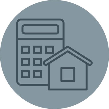 Ev simgesi, vektör illüstrasyonu