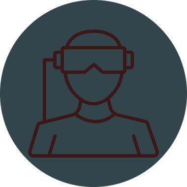 Modern b 'nin vektör illüstrasyonu maske simgesinden yoksun