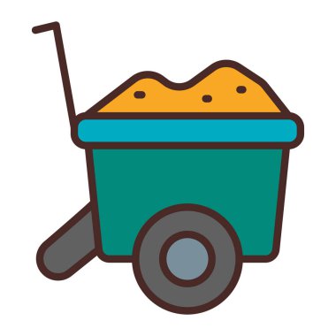 el arabası vektör simgesi tasarımı