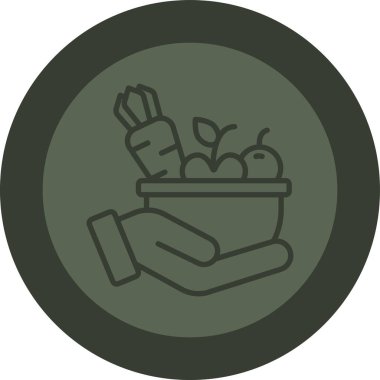 bitki simgesi vektör illüstrasyonu