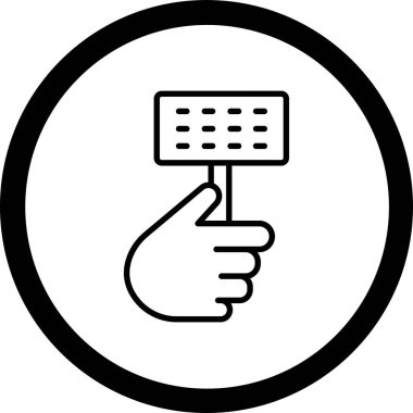 İzole edilmiş tek bir tenis ikonunun vektör çizimi