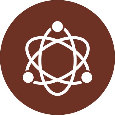 atom simgesi, illüstrasyon, vektör