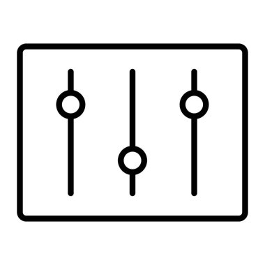 Kolayca değiştirilebilen veya düzenlenebilen güç hattı izole edilmiş vektör simgesi