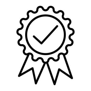 Rozet simge vektör çizim