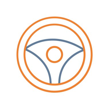 Direksiyon simidi satırı simgesi.