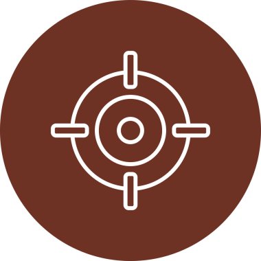 Hedef. Web simgesi basit illüstrasyon