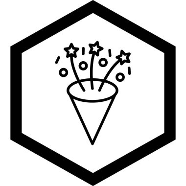 Dondurma simgesinin vektör illüstrasyonu