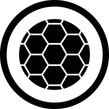 top futbol spor simgesi katı stilde