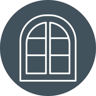 Pencere. Web simgesi basit illüstrasyon