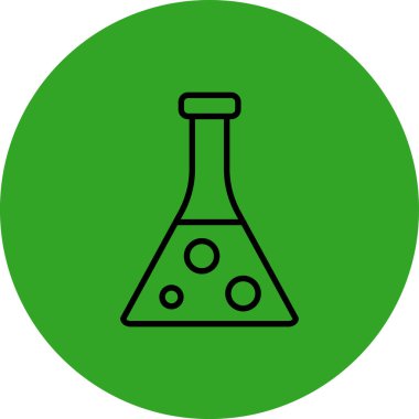 Kimyasal Test yuvarlak vektör simgesi