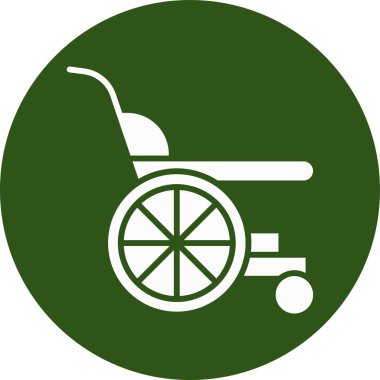 Tekerlekli. Web simgesi basit tasarım