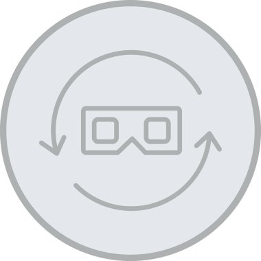 Gözlük. Web simgesi basit illüstrasyon