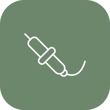 eşsiz ip vektör çizgisi simgesi