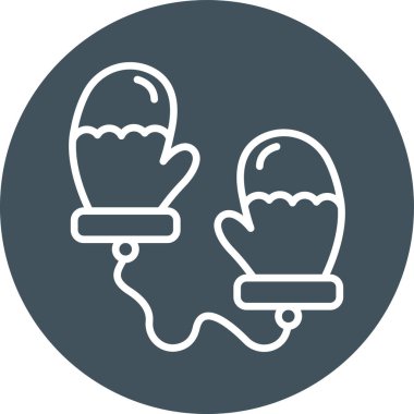 Eldiven simgesinin vektör çizimi