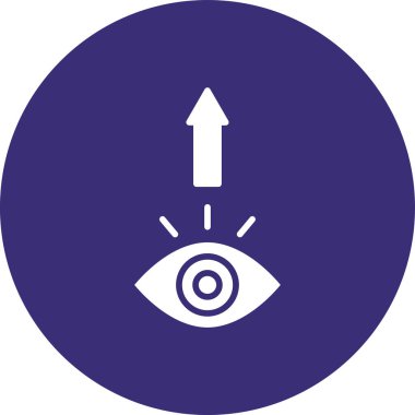 Göz simgesinin vektör illüstrasyonu