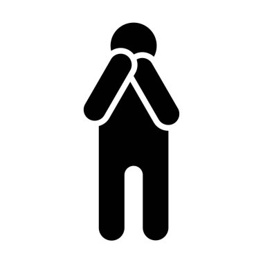 Maskeli adam, vektör illüstrasyonu.