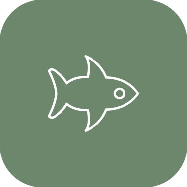 balığı web simge vektör çizim