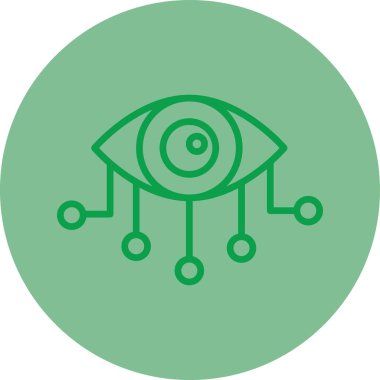 Göz simgesinin vektör illüstrasyonu