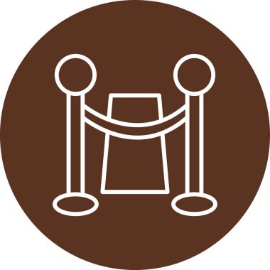 Sandalye Simgesi, vektör illüstrasyonu